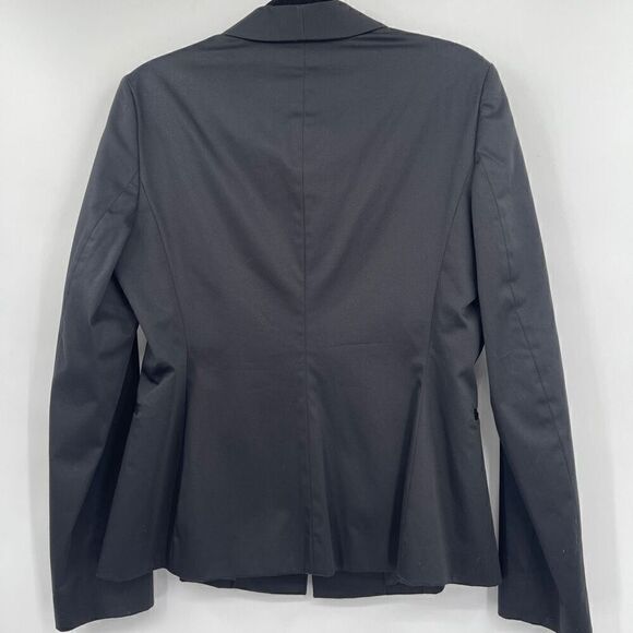 Stefanel Black Shawl Collar Single Breasted Long Sleeve Blazer Jacket Sz 14 NWT - Picture 7 of 10